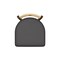 Holland Bar Stool Co 36" Swivel Counter Stool, Black Wrinkle, Nat Back, Canter Storm Seat 83036BZNatMplB004 - alternate 2